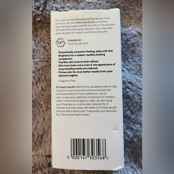 No7 Laboratories Resurfacing Peel 15% Glycolic Acid ✨ NIB - Picture 5 of 5